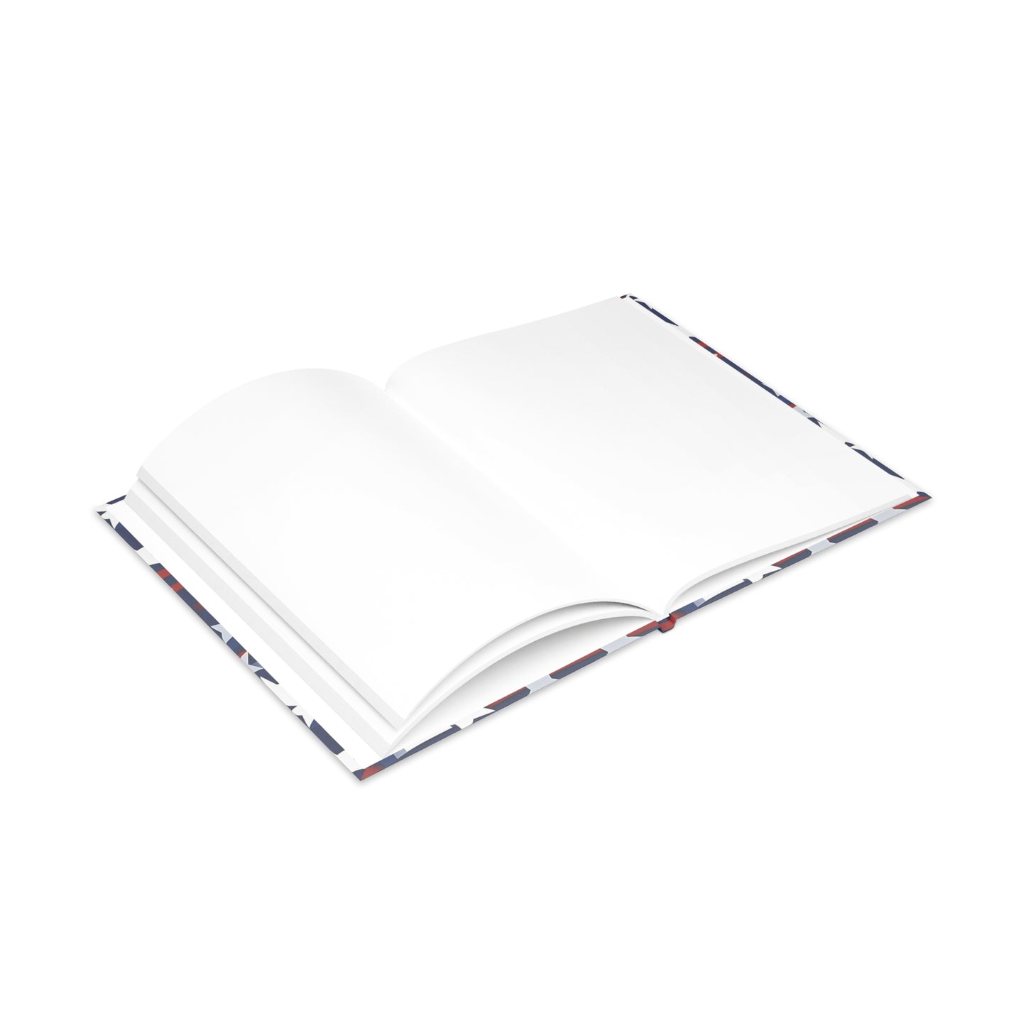 Patriotic Waves Hardcover Notebook with Puffy Covers