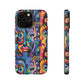 Psychedelic Visions Colorful Art iPhone Case - Tough Cases with Vibrant Abstract Design