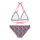 Pink Tropical Bliss Strappy Bikini Set (AOP)- (PY)