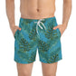 Turquoise Tropical Bliss Swim Trunks (AOP)