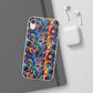 Psychedelic Visions Flexi iPhone and Samsung Case - Colorful Abstract Design.