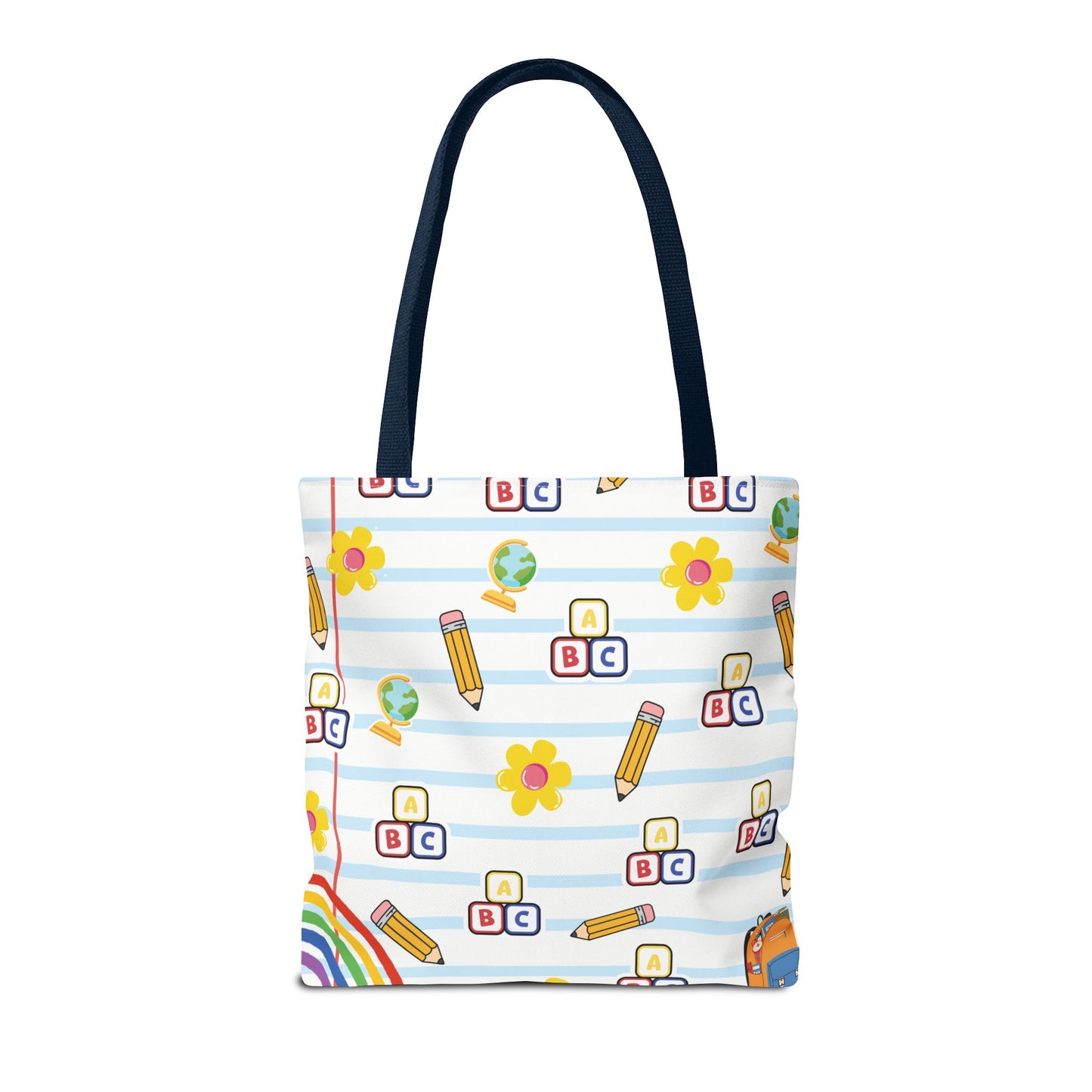 Personalized White SchoolYard Chic Composition Book Inspired Tote Bag, Back to School Tote, Teacher Gift, Kids Bag, Custom Name Bag, Educational Accessories, Back to School Tote Bag.