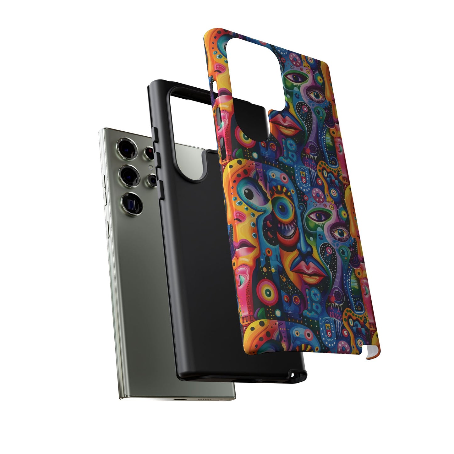 Psychedelic Visions Vibrant Samsung, iPhone and Google Pixel Phone Cases - Colorful Artistic Design