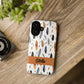 Personalized Whispering Feathers Samsung, Google Pixel and iPhone Case, Custom Name Case.