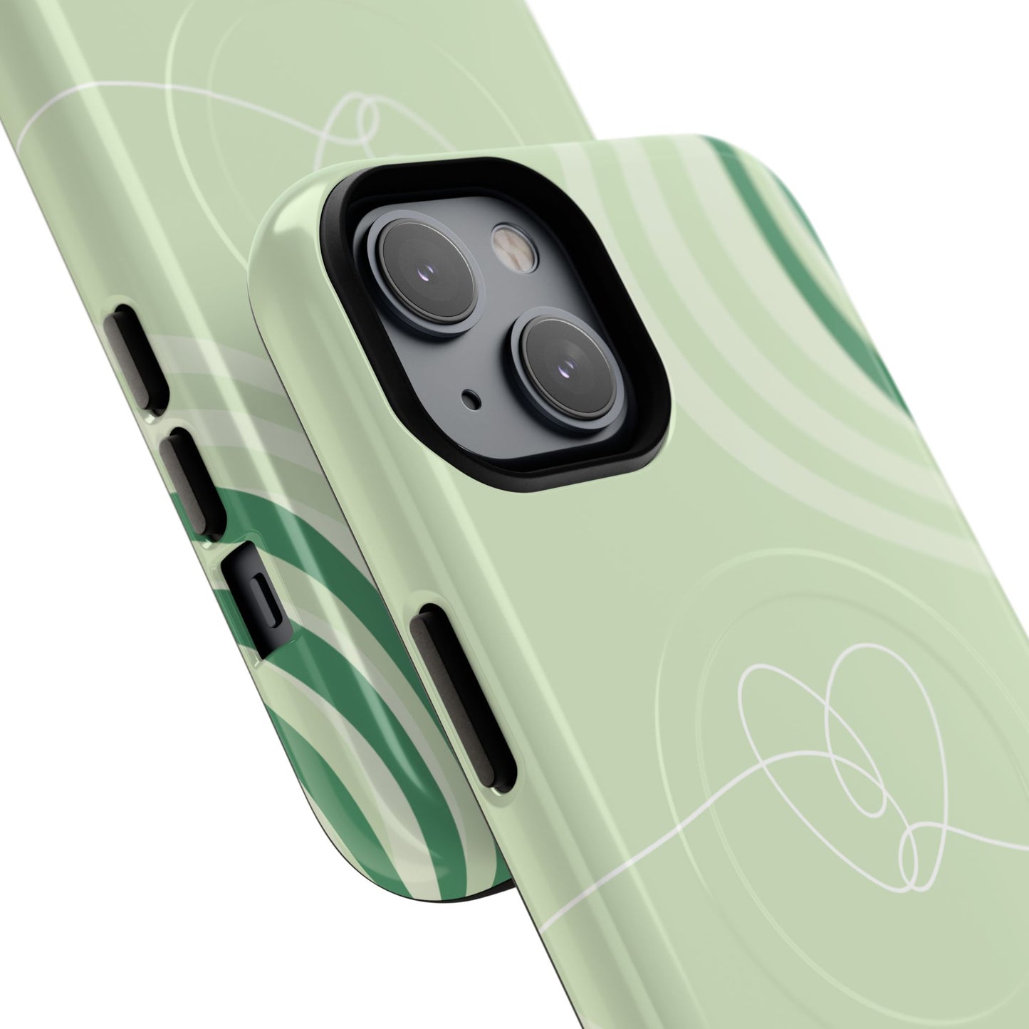 Loving Lines Tough iPhone Magnetic Cases, Eco-Friendly Gift, Birthday Present, iPhone 14, iPhone 15, iPhone 16, Pro, Pro Max, Plus MagSafe Protection Case.