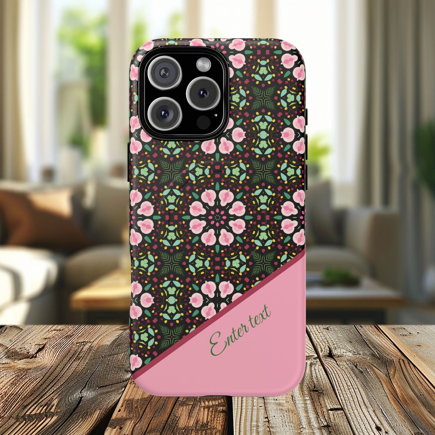 Personalized Twilight Petal Tapestry Floral Tough Magnetic MagSafe® iPhone Case, Durable iPhone Protector, Unique Gift for Her, Stylish Tech Accessories.