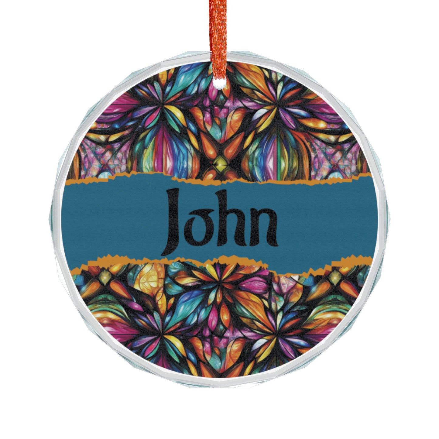 Personalized Crystal Heart Ornament - Customizable Gift for Celebrations