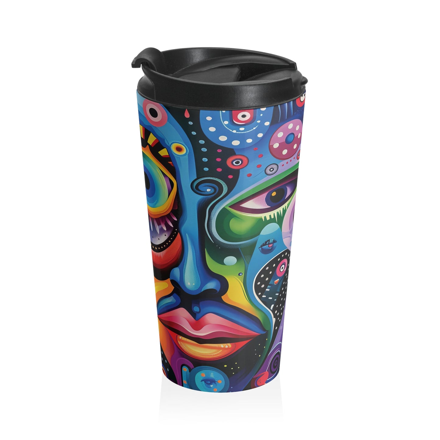 Psychedelic Visions Stainless Steel Travel Mug