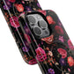 Starry Rose Garden Tough Magnetic Phone Case, Stylish Phone Cover, Gift for Her, Elegant Floral Design, Durable Phone Accessories