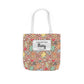 Personalized Brown Doodle Daydream Composition Book Inspired Canvas Tote Bag with Colorful Straps, Cute School Bag, Eco-Friendly Tote, Back to School Shopping Bag, Teacher Gift Idea