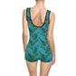 Turquoise Tropical Bliss Women's Vintage Swimsuit (AOP)