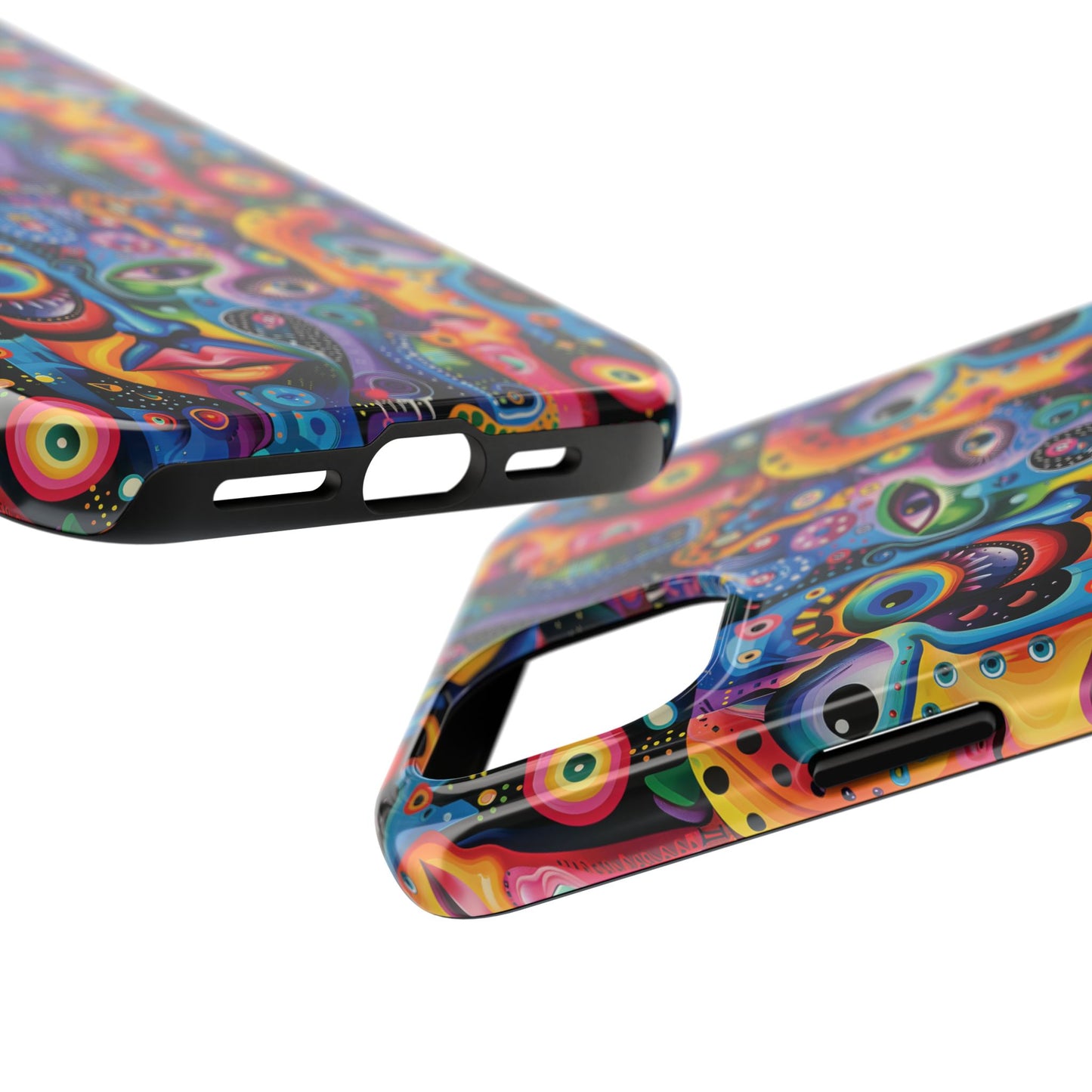Psychedelic Visions Vibrant Art iPhone and Samsung Phone Case - Stylish Tough Case for Artists & Creatives.