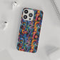Psychedelic Visions Flexi iPhone and Samsung Case - Colorful Abstract Design.