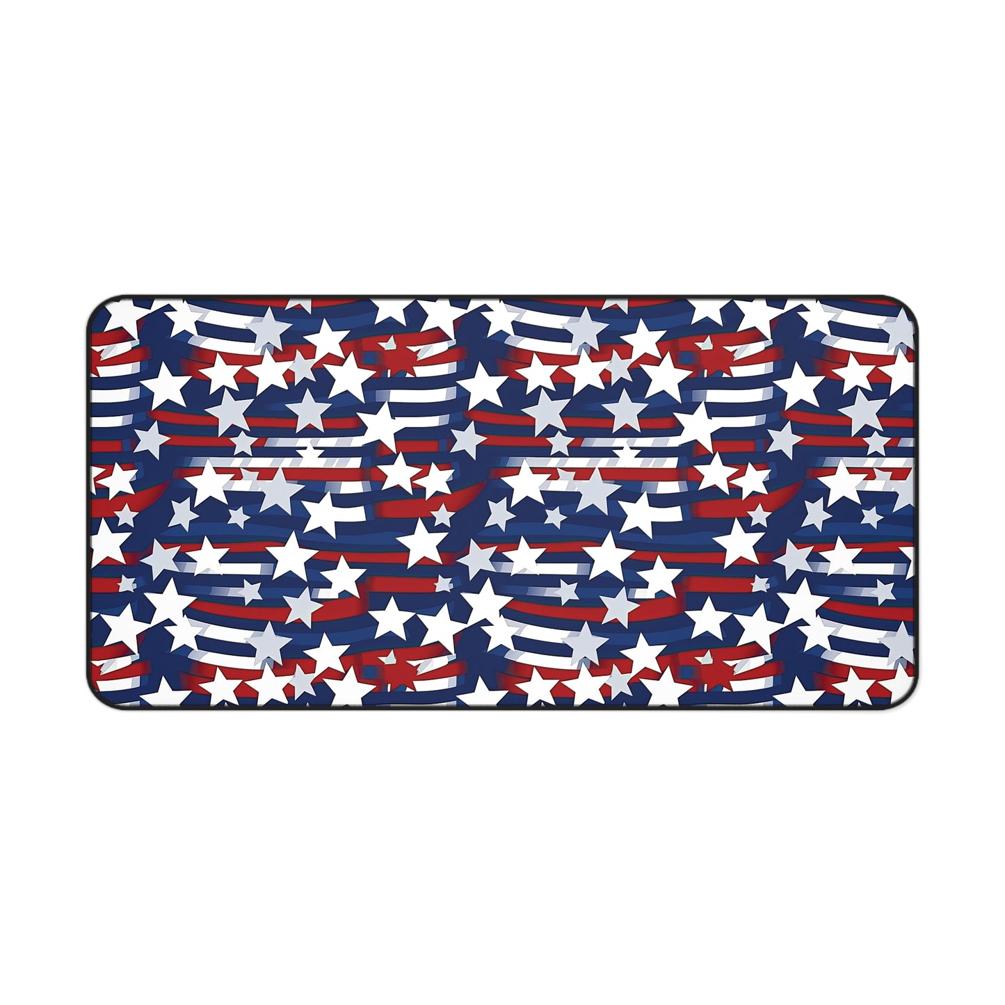 Patriotic Waves Desk Mat