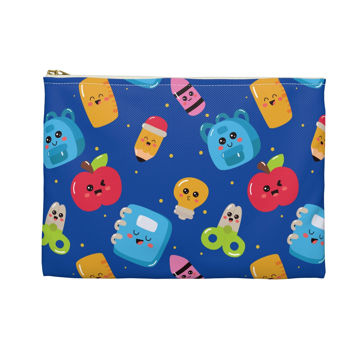 Personalized Blue Kawaii Composition Book Inspired Accessory Pouch, Kids School Supplies, Classroom Organizer, Teacher Gift, Fun Stationery Case, Back to School