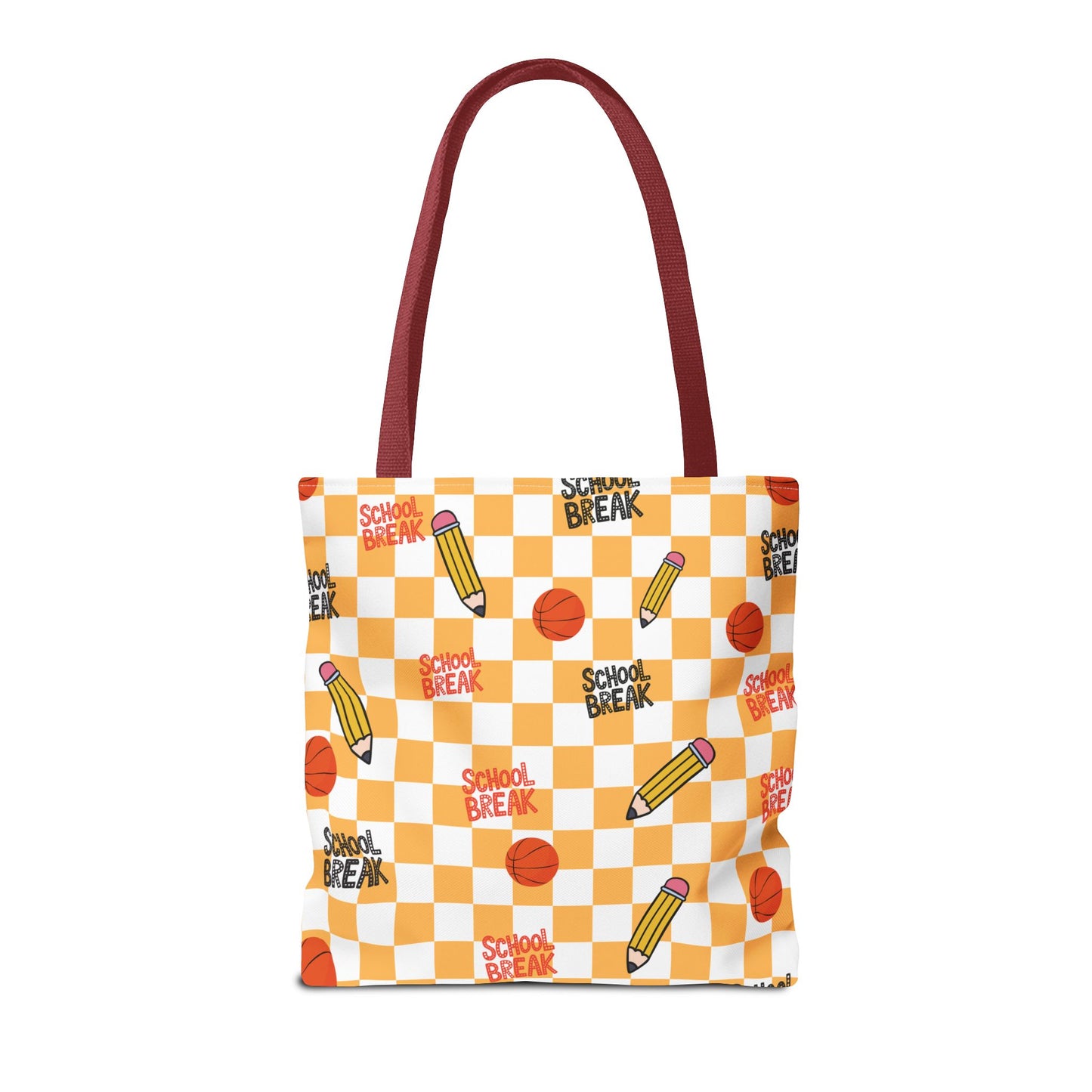 Personalized Orange Schoolyard Chic Composition Book Inspired Tote Bag, Back to School Tote, Teacher Gift, Kids Bag, Custom Name Bag, Educational Accessories, Back to School Tote Bag.