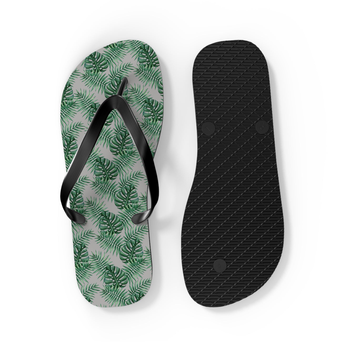 Grey Tropical Bliss Flip Flops