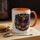 4th of July Eagle Coffee Mug — Patriotic American Flag Accent Mug (11/15oz)