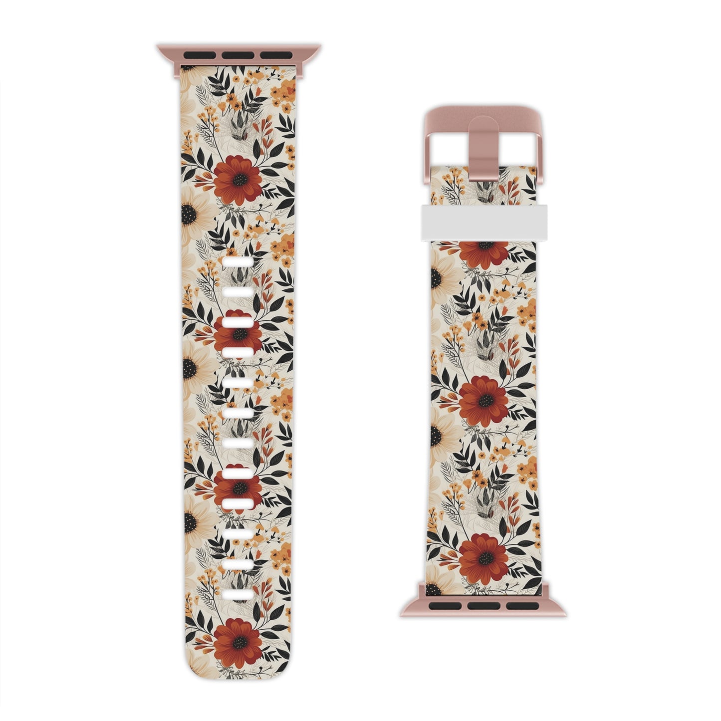 Boho Chic Floral Apple Watch Band - Elegant & Stylish Design