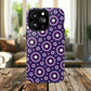 Violet Nova Bloom Stylish Tough Magnetic iPhone Case, Purple Floral iPhone Cover, Durable Cell iPhone Protector, Gift for Her, Mother's Gift