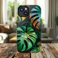 Tropical Leaf Phone Case | Tough Magnetic Cases, iPhone Accessories, Gift for Him/Her, Phone Protection, Summer Style, Trendy Design
