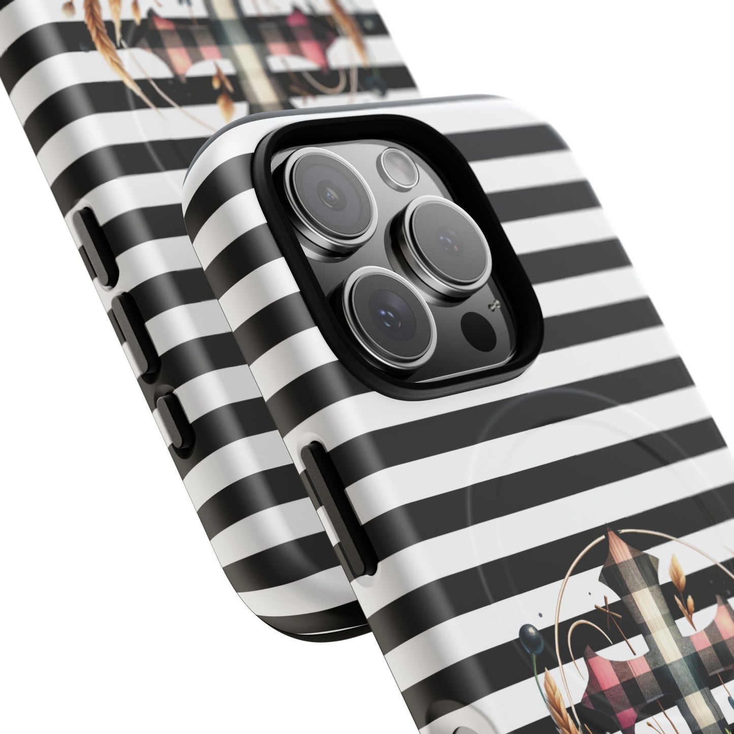 Striped in His Glory iPhone Case, Tough Magnetic Phone Protector, MagSafe iPhone Cover, Durable Case for Everyday Use, Gift for Nature Lovers, Vibrant Design.