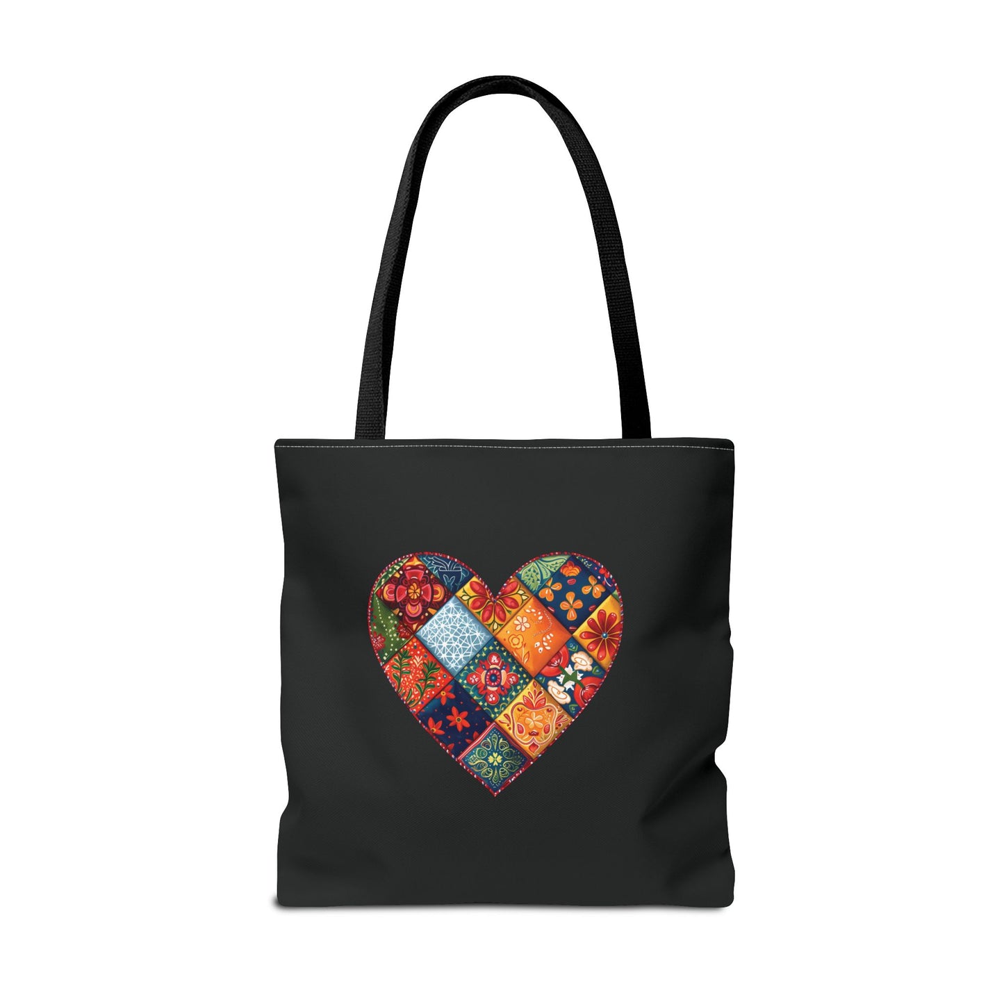 Patched Heart Tote Bag