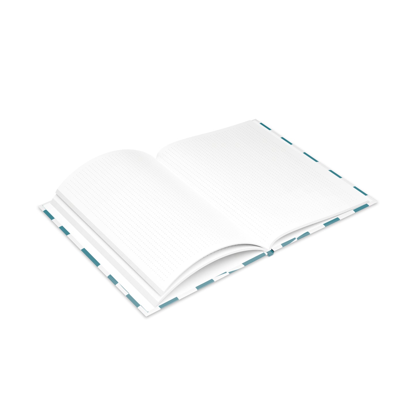 Teal Checkered Charm A Hardcover Notebook (PY)