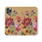 Floral Scripture Flip Case — "Let Your Light Shine" Wallet Phone Cover (Matthew 5:16)