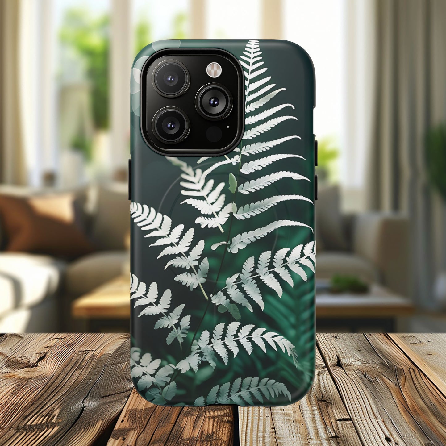 Elegant Fern Design Phone Case, Tough iPhone Cover, Nature Lover Gift, Botanical Phone Protector, Eco-Friendly Accessory