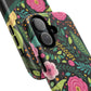 Personalized Floral Fantasy Tough Magnetic iPhone Cases- a Gift for Gardeners, Mother's Day, Birthday Gift, Anniversary Gift, Presents