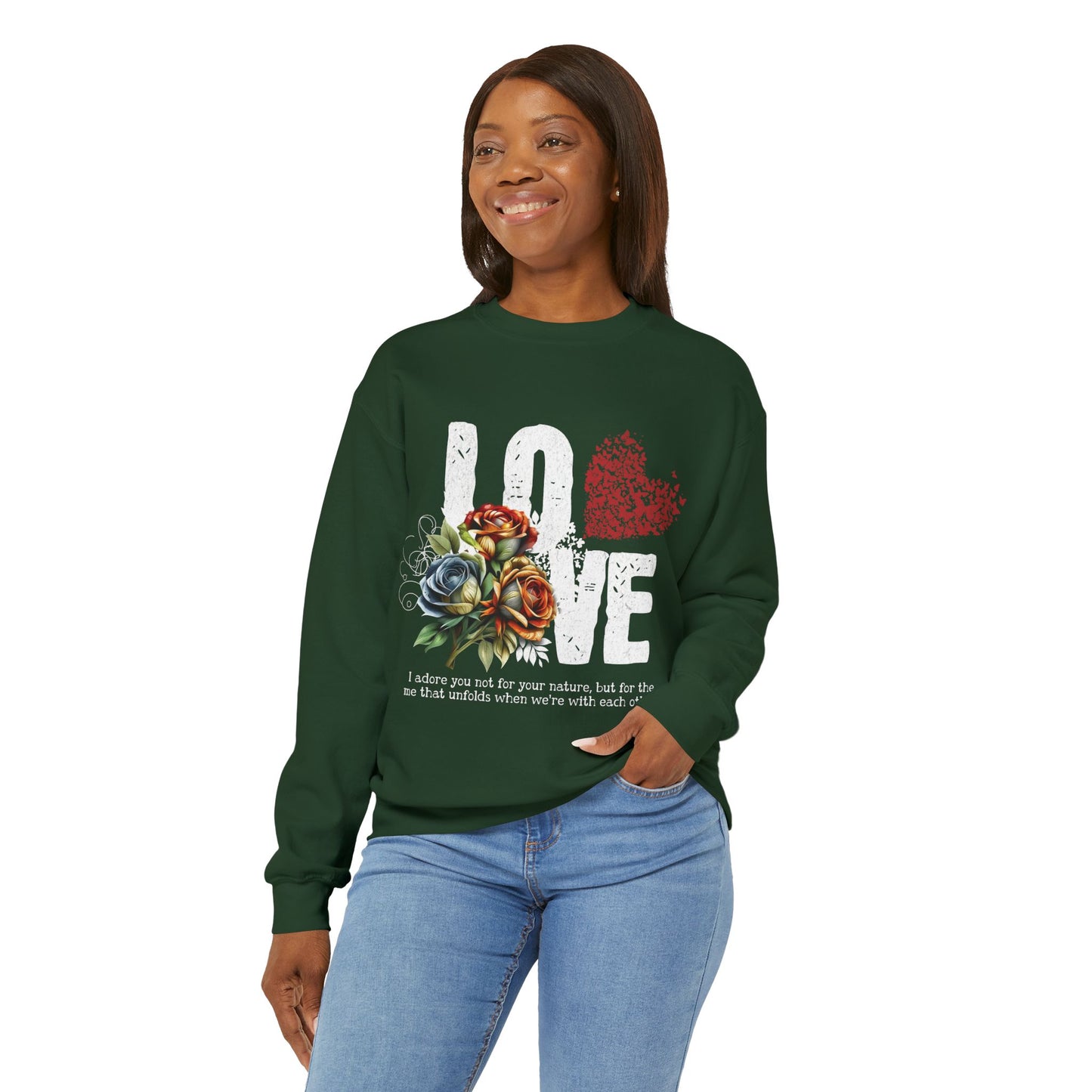LOVE always Valentines Unisex Heavy Blend Crewneck