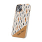 Personalized Whispering Feathers Samsung and iPhone Biodegradable Case, Custom Name Case.