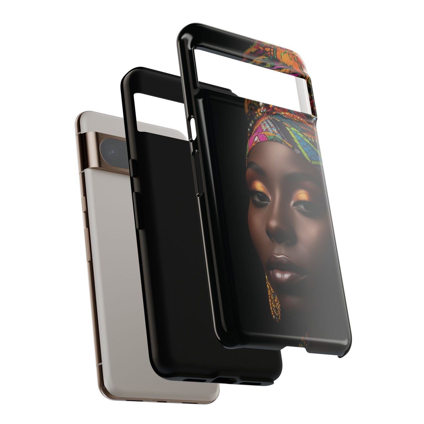 Regal Reflections: African Majesty Tough Google Pixel, iPhone and Samsung Cases.