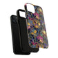 Chromatic Bloom Tough iPhone Magnetic Case, Tough iPhone Cover, Floral iPhone Accessory, Birthday Gift, Elegant Tech Decor, MagSafe Stained Glass Pattern.