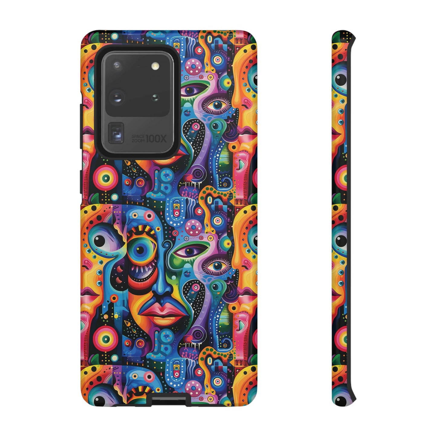Psychedelic Visions Vibrant Samsung, iPhone and Google Pixel Phone Cases - Colorful Artistic Design
