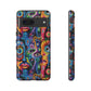 Psychedelic Visions Vibrant Art Google Pixel, iPhone and Samsung Phone Case - Tough Cases for Creative Souls
