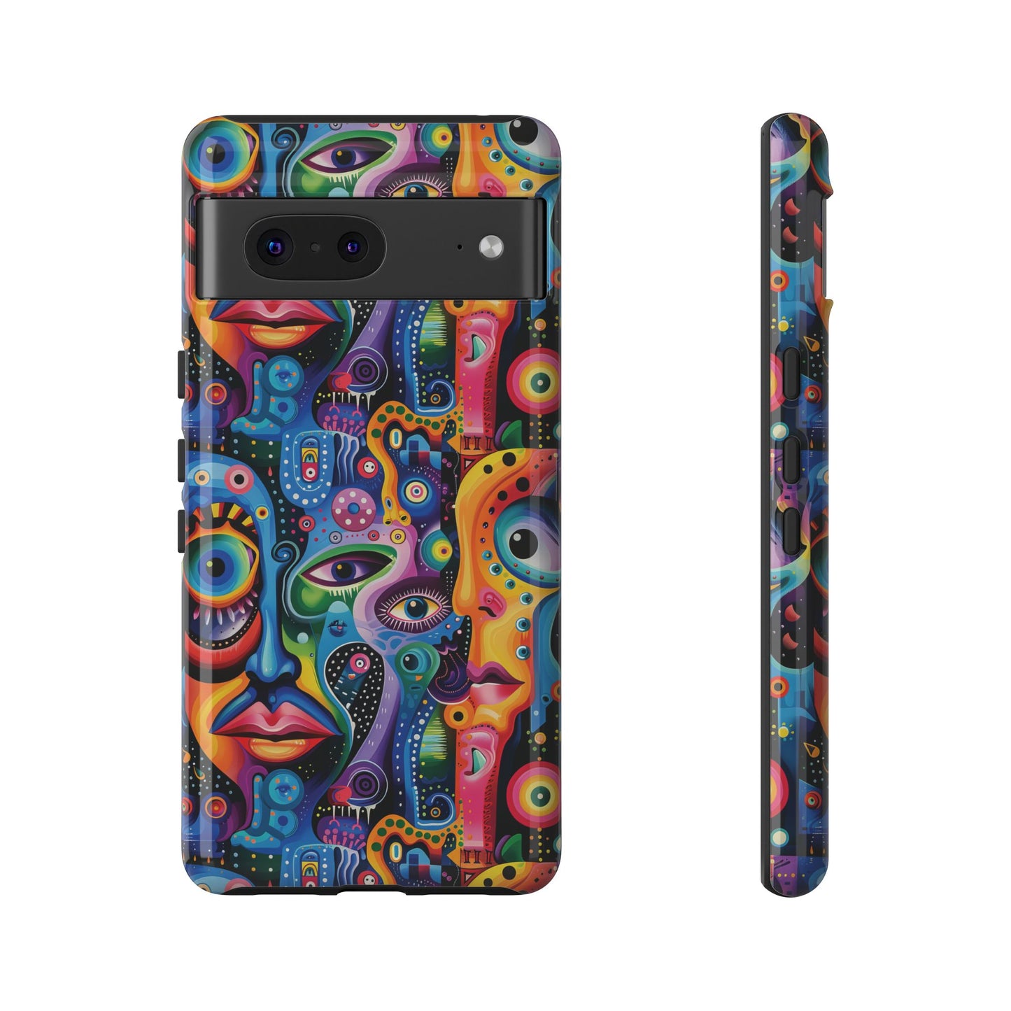 Psychedelic Visions Vibrant Art Google Pixel, iPhone and Samsung Phone Case - Tough Cases for Creative Souls