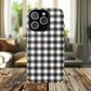 Black and White Gingham Phone Case, Tough Magnetic Cases, Stylish Phone Cover, Gift for Her, Trendy Phone Accessory, Checkered Print