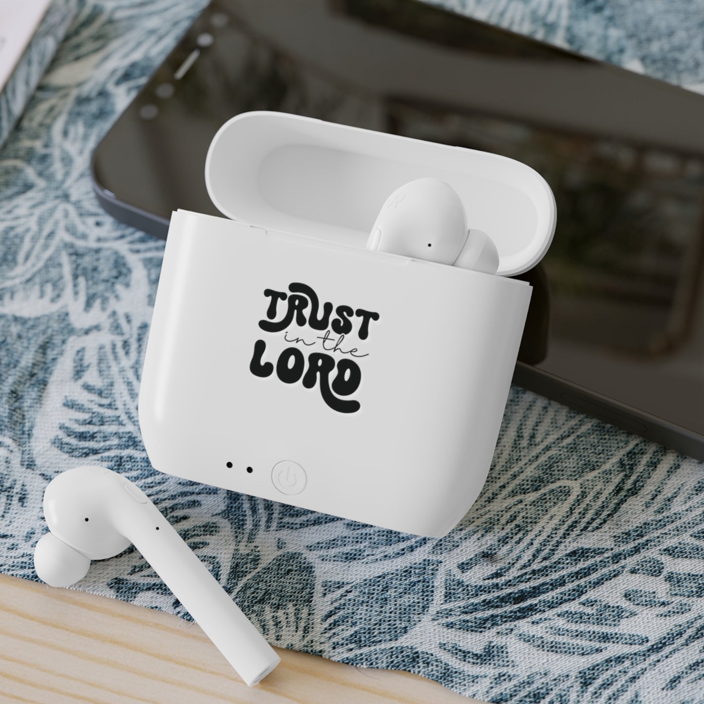 Essos Wireless Earbuds - "Trust in the Lord" Inspirational Earbuds with Charging Case