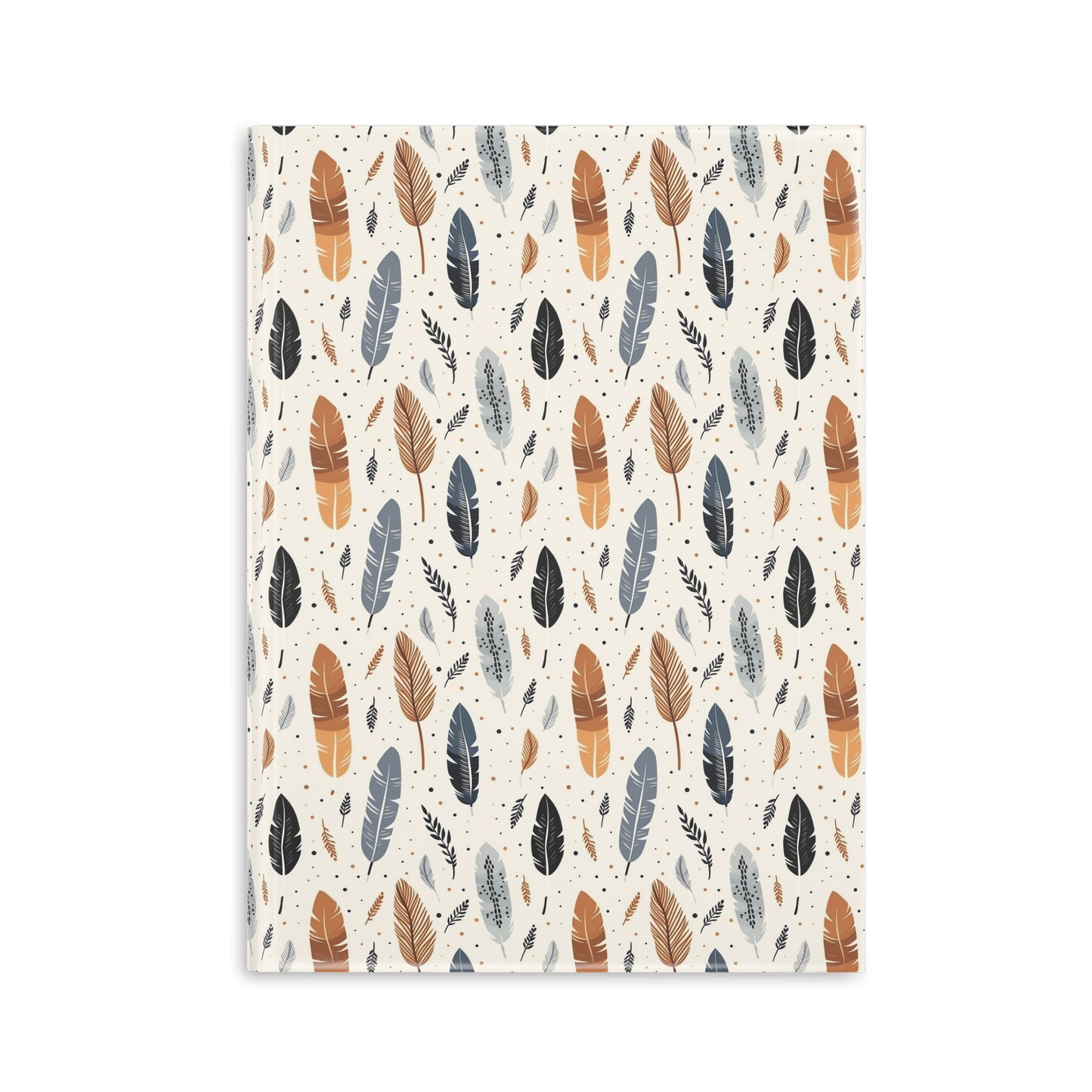 Whispering Feathers Hardcover Notebook with Puffy Covers