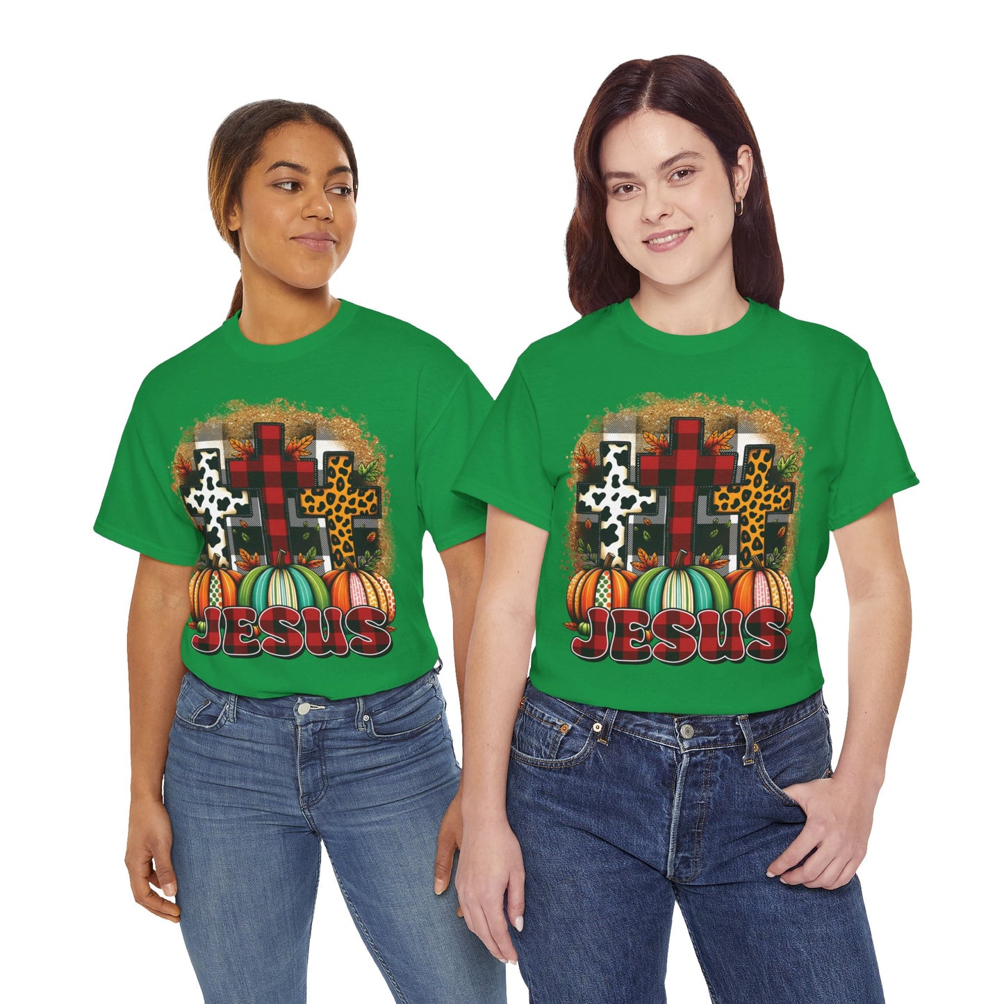 Faithful Harvest Cross Unisex Heavy Cotton Tee