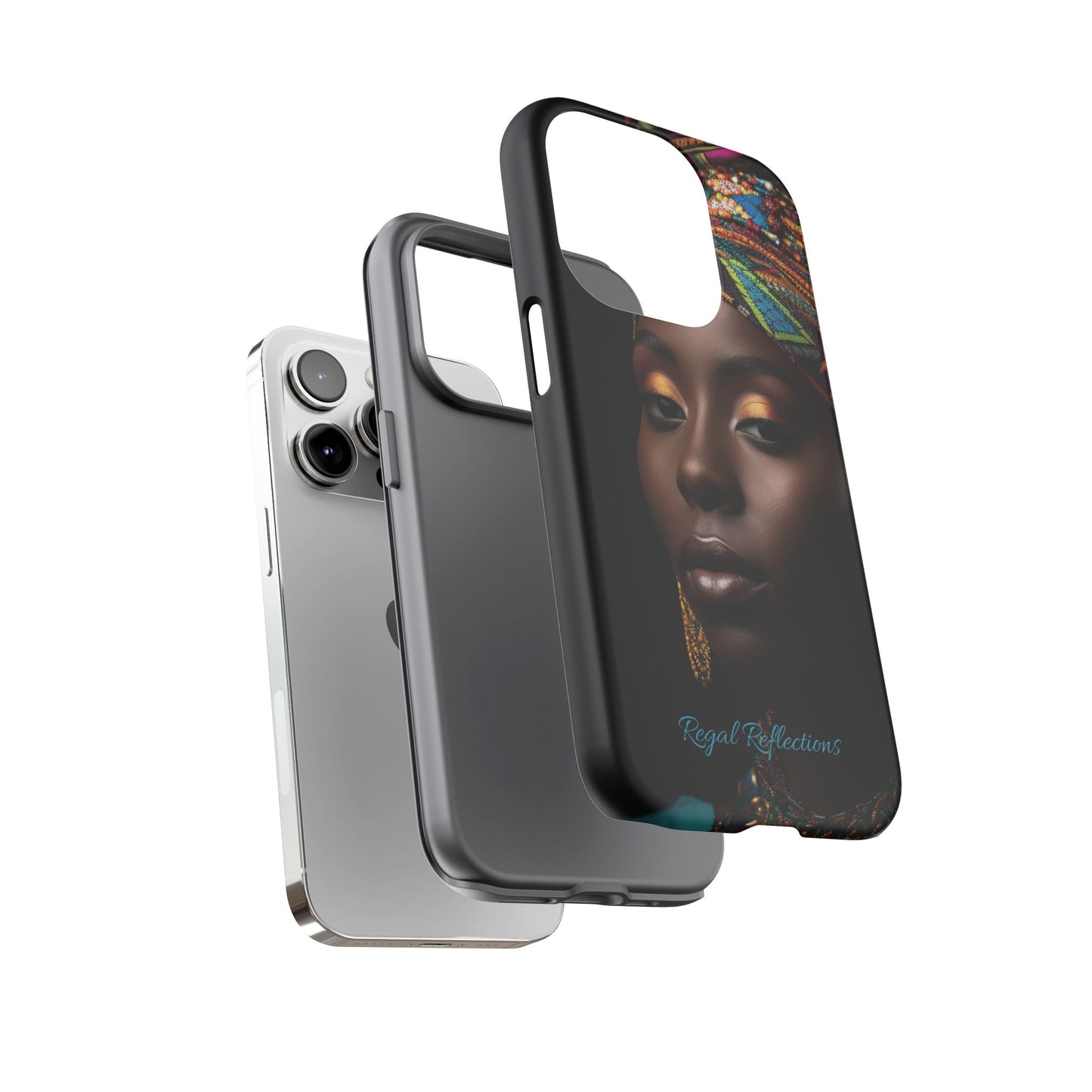 Regal Reflections: African Majesty iPhone, Samsung and Google Tough Phone Cases.