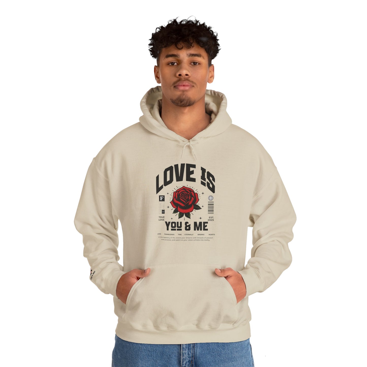 You and Me Unisex Gildan Hoodie Sweatshirt