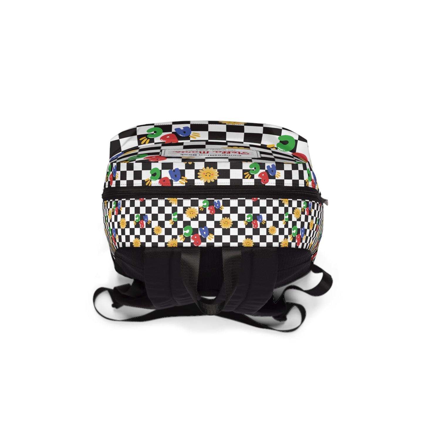 Personalized Schoolyard Chic Composition Book Inspired Colorful Kids' Backpack, School Bag, Fun Pattern Backpack, Cute Child's Rucksack, Composition Backpack, Unique School Supplies