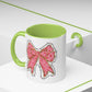 Affirmation Bow Accent Coffee Mug (11oz).