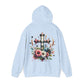 Faith and Floral Cross Unisex Gildan Hoodie Sweatshirt