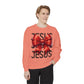 JESUS Charm Unisex Garment-Dyed Sweatshirt