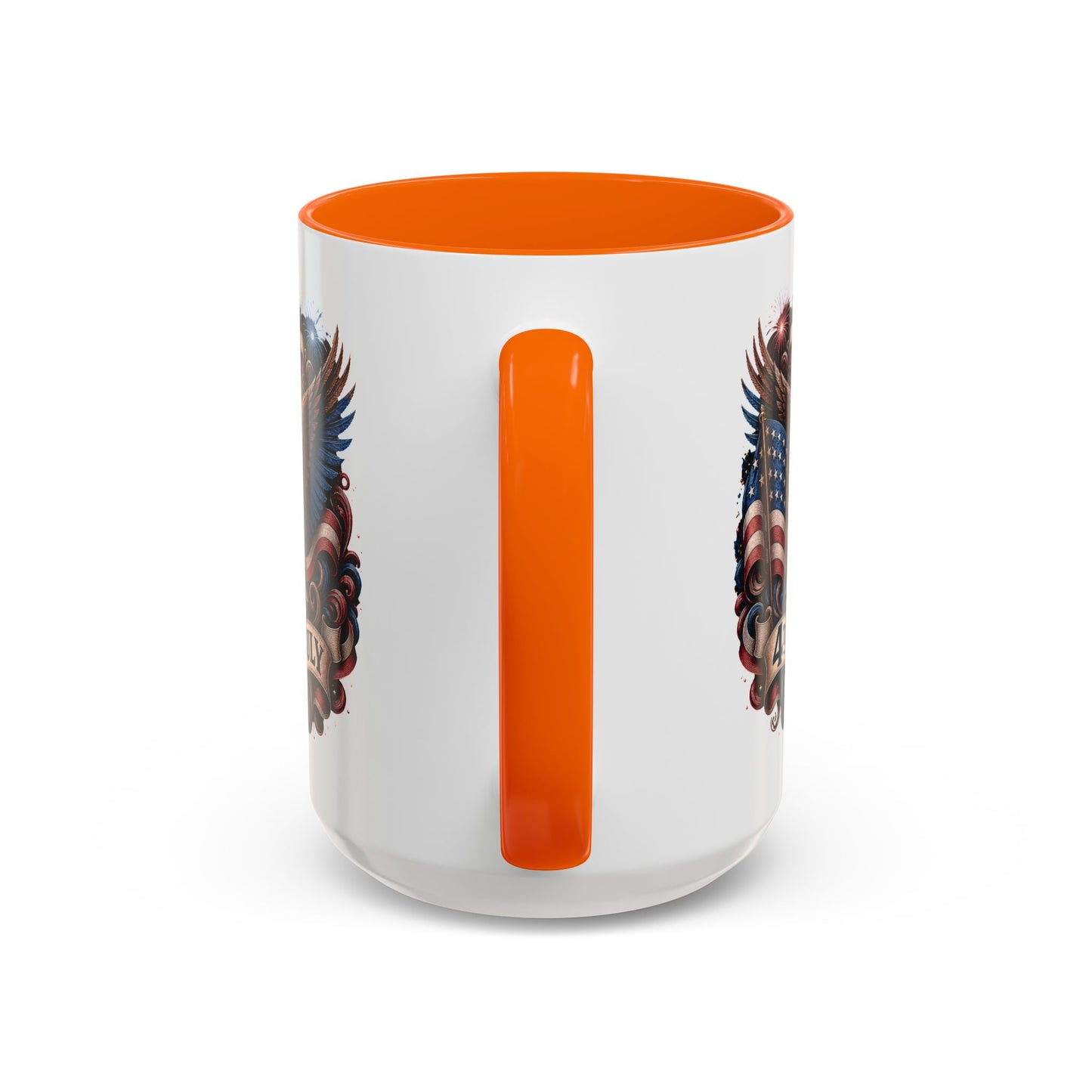 4th of July Eagle Coffee Mug — Patriotic American Flag Accent Mug (11/15oz)