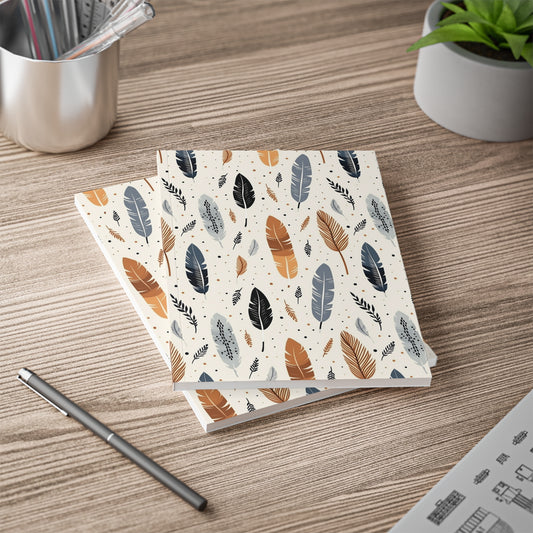 Whispering Feathers Softcover Notebook, A5